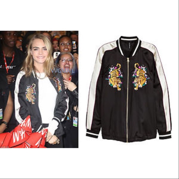 tiger bomber jacket h&m